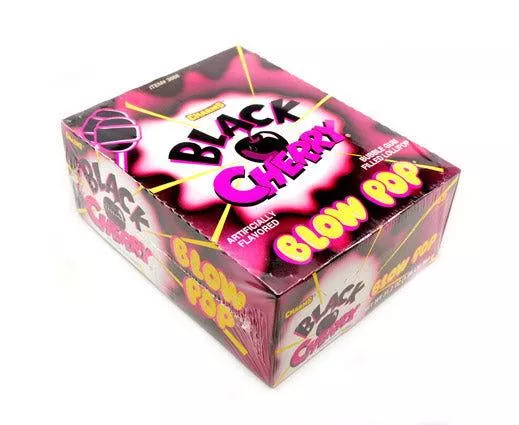Charms Black Cherry Blow Pops– 48 / Box