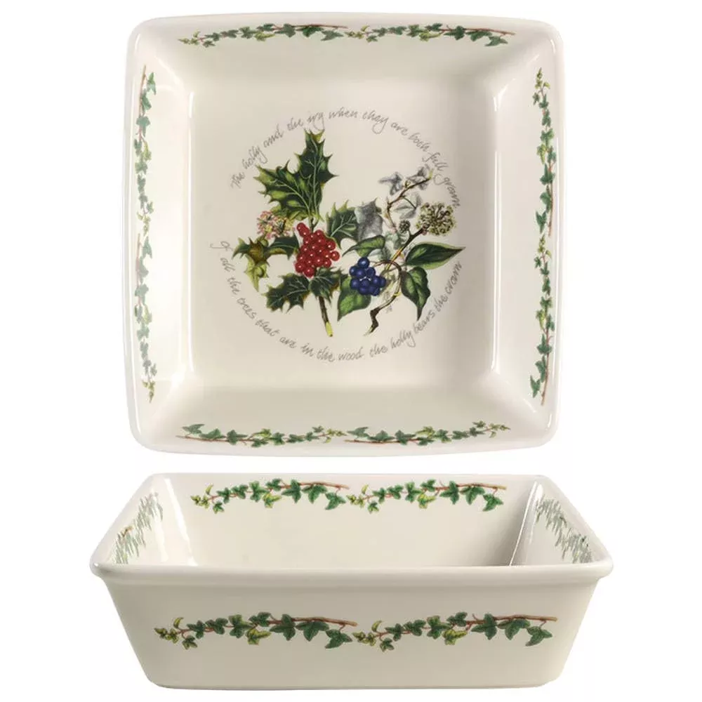 Portmeirion The Holly & The Ivy Square Baker